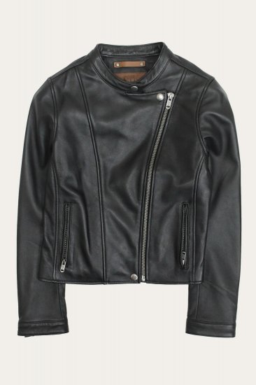 Frye Modern Biker-racer Leather Jacket - Modern Biker-racer Leather Jacket - Click Image to Close