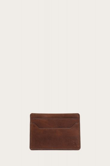 Frye Logan Money Clip Card Case - Cognac - Click Image to Close