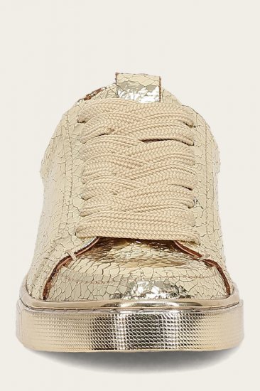 Frye Ivy Court Low Lace Sneaker - Gold-mirror - Click Image to Close