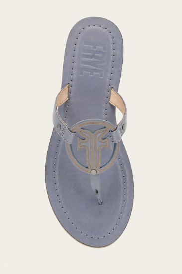 Frye Taylor Logo Sandal - Azul - Click Image to Close