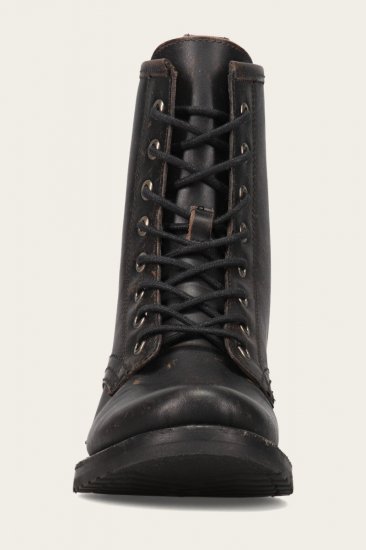 Frye Veronica Flex Combat - Antique-black - Click Image to Close