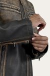 Frye Ombre Racer Leather Jacket. - Ombre Racer Leather Jacket.