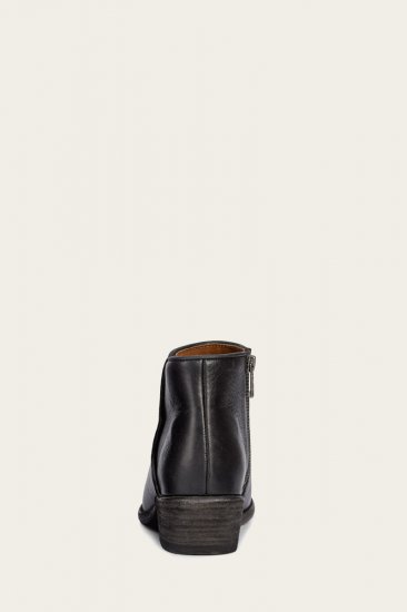 Frye Carson Piping Bootie - Tumbled-black - Click Image to Close