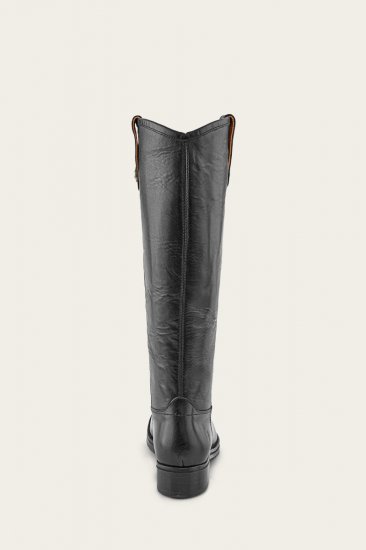 Frye Melissa Double Sole Button Lug Tall - Black - Click Image to Close
