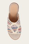 Frye Pipa Crochet Platform Sandal - Ivory-sw