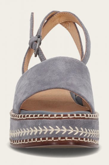 Frye Joy Ankle Strap Platform Sandal - Blue-ash - Click Image to Close