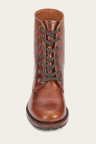 Frye Sabrina 6G Lace Up - Cognac - Click Image to Close