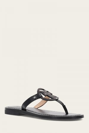 Frye Taylor Logo Sandal - Black