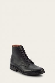 Frye Seth Cap Toe Lace Up - Black