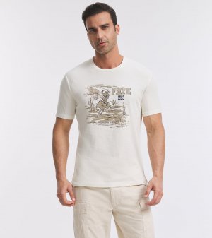 Frye Classic-Fit Crewneck Graphic Tee - Classic-Fit Crewneck Graphic Tee