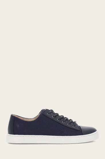 Frye Ivy Canvas Low Lace - Navy - Click Image to Close