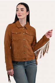 Frye Oxblood Fringed Jacket - Frye Oxblood Fringed Jacket