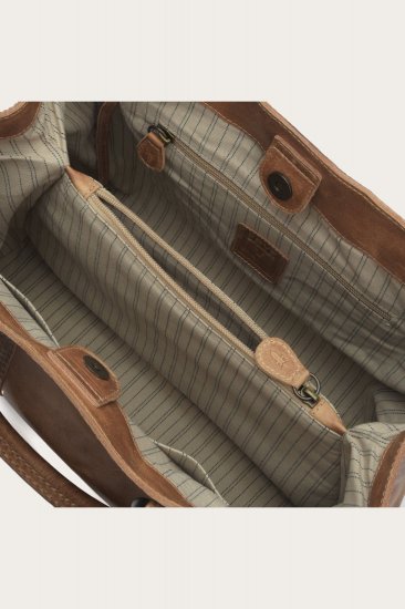 Frye Melissa Tote - Beige - Click Image to Close