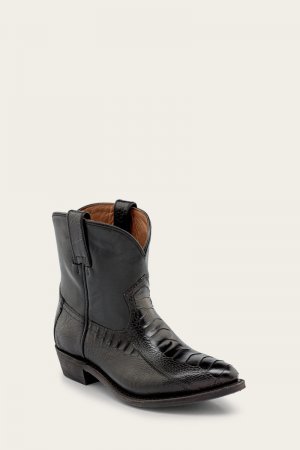 Frye Billy Short - Black-ostrich