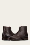 Frye Dylan Cap Toe Lace Up - Dark-brown
