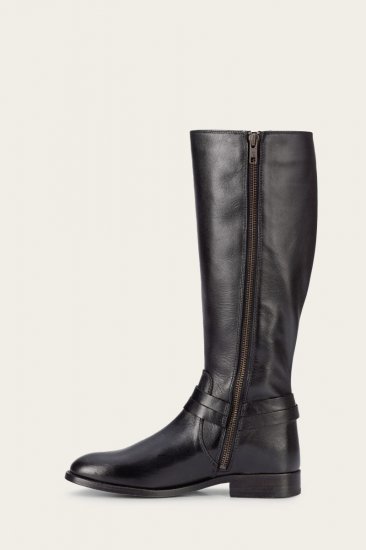 Frye Melissa Belted Tall - Black - Click Image to Close