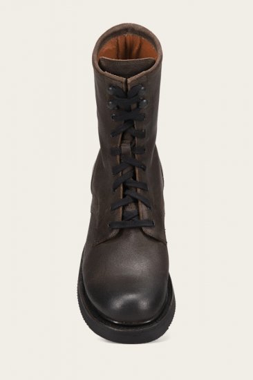 Frye Dean Combat Lace Up - Chocolate - Click Image to Close