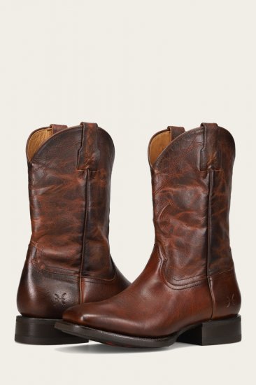 Frye Hauser Logo Stitch - Tobacco - Click Image to Close