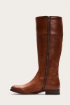 Frye Melissa D Ring Tall Wide Calf - Caramel