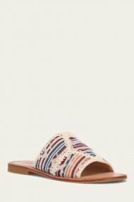 Frye Ava Crochet Slide - Ivory-sw