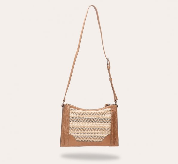 Frye Melissa Straw Zip Crossbody - Melissa Straw Zip Crossbody - Click Image to Close