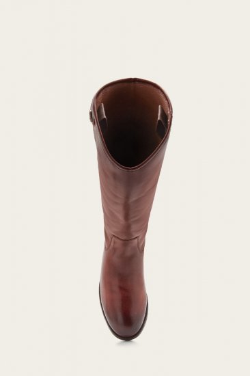 Frye Melissa Button 2 - Mahogany - Click Image to Close