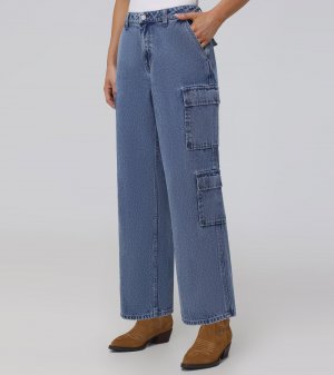 Frye High Rise Utility Cargo Jeans - High Rise Utility Cargo Jeans