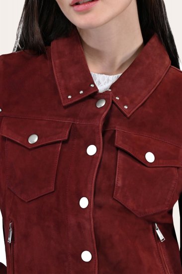 Frye Oxblood Fringed Jacket - Frye Oxblood Fringed Jacket - Click Image to Close