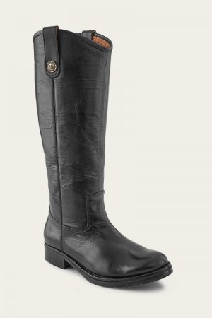 Frye Melissa Double Sole Button Lug Tall - Black