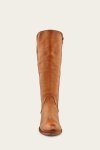 Frye Carson Piping Tall Wide Calf - Caramel