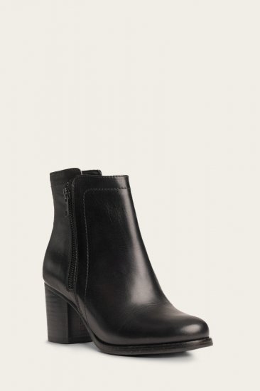 Frye Addie Double Zip - Black - Click Image to Close