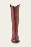 Frye Melissa Button 2 Wide Calf - Mahogany