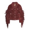 Frye Oxblood Fringed Jacket - Frye Oxblood Fringed Jacket