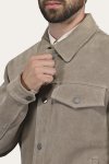 Frye Authentic Suede Trucker Jacket - Authentic Suede Trucker Jacket