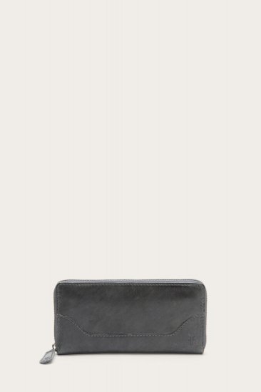 Frye Melissa Zip Around Wallet - Carbon - Click Image to Close