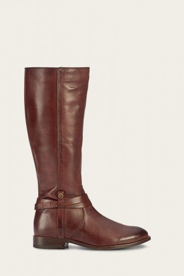 Frye Melissa Belted Tall - Redwood - Click Image to Close