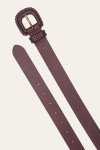 Frye 30mm Belt With Covered Buckle & Leather Lacing - 30mm Belt With Covered Buckle & Leather Lacing