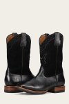 Frye Hauser Logo Stitch - Black-black