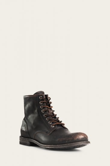 Frye Tyler Lace Up - Antiqued-black - Click Image to Close