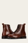 Frye Hudson Workboot Plain Toe - Mahogany