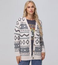 Frye Fairisle Boyfriend Cardigan - Fairisle Boyfriend Cardigan