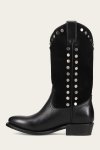 Frye Billy Pull On Stud - Black