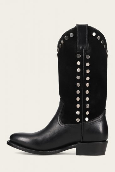 Frye Billy Pull On Stud - Black - Click Image to Close