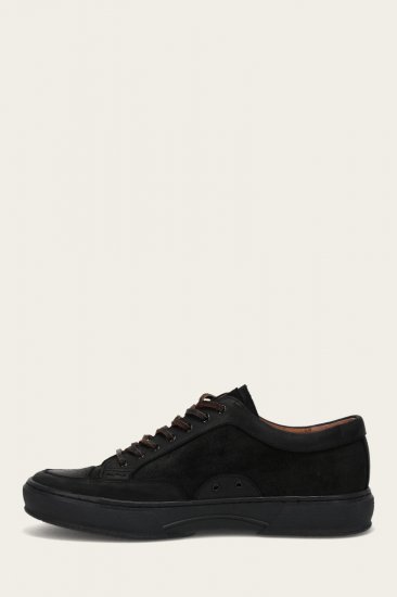 Frye Hoyt Low Lace - Black-suede - Click Image to Close