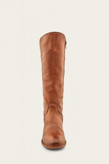 Frye Carson Piping Tall - Caramel - Click Image to Close