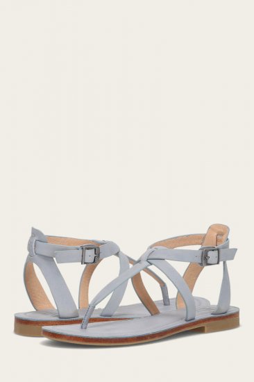 Frye Taylor Sandal - Steel-blue - Click Image to Close