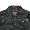 Frye Black Leather Shirt - Frye Black Leather Shirt