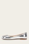 Frye Carson Logo Ballet - Silver