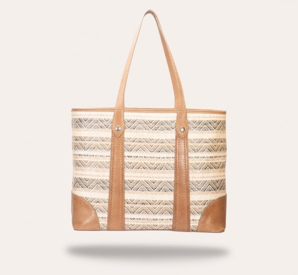 Frye Melissa Straw Shopper - Melissa Straw Shopper - Click Image to Close