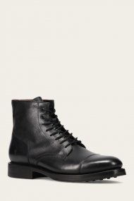 Frye Dylan Lace Up - Black-scotchgrain